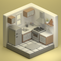 3D кухня