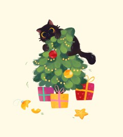 Різдвяний котик