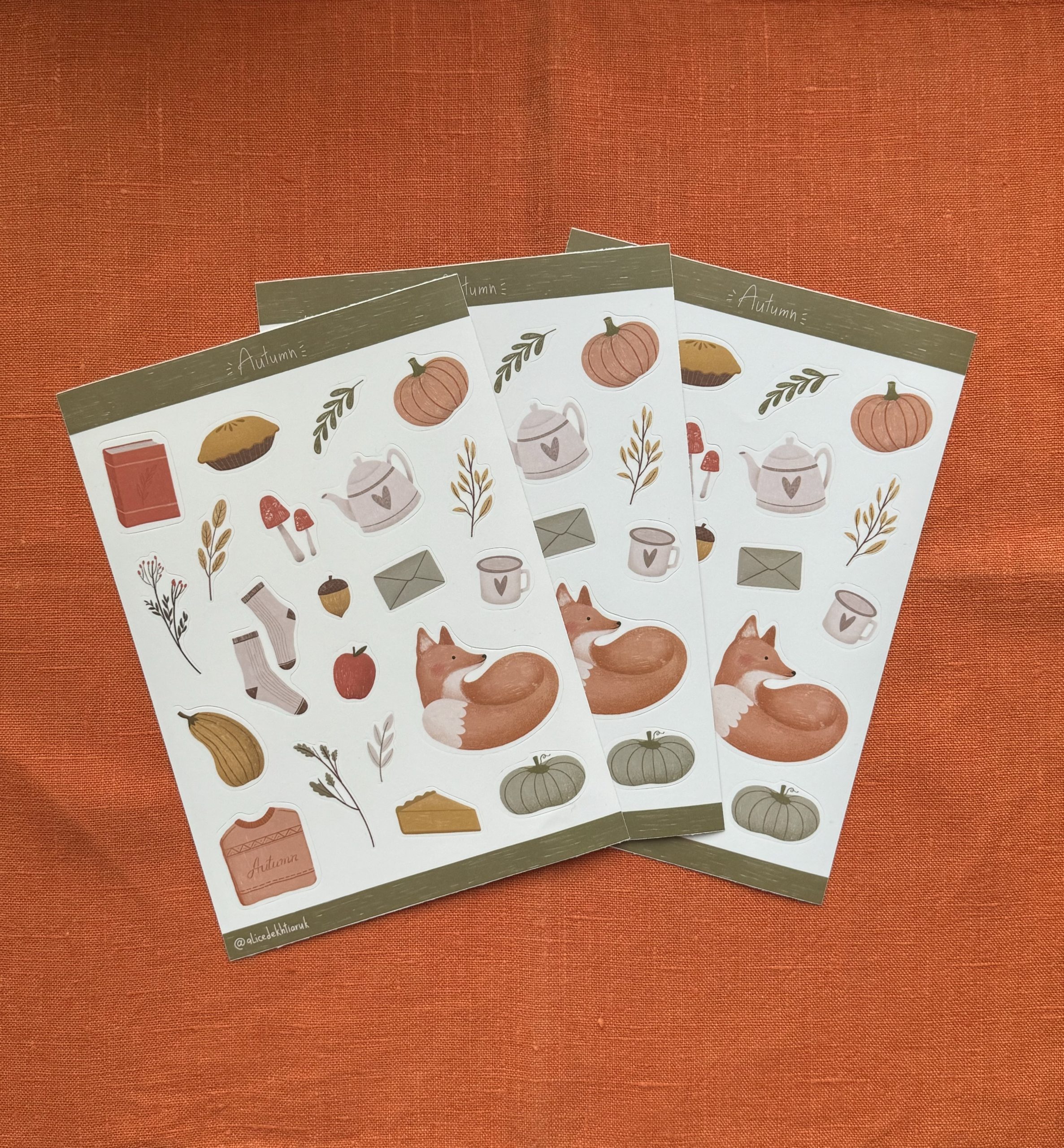 Autumn stickers