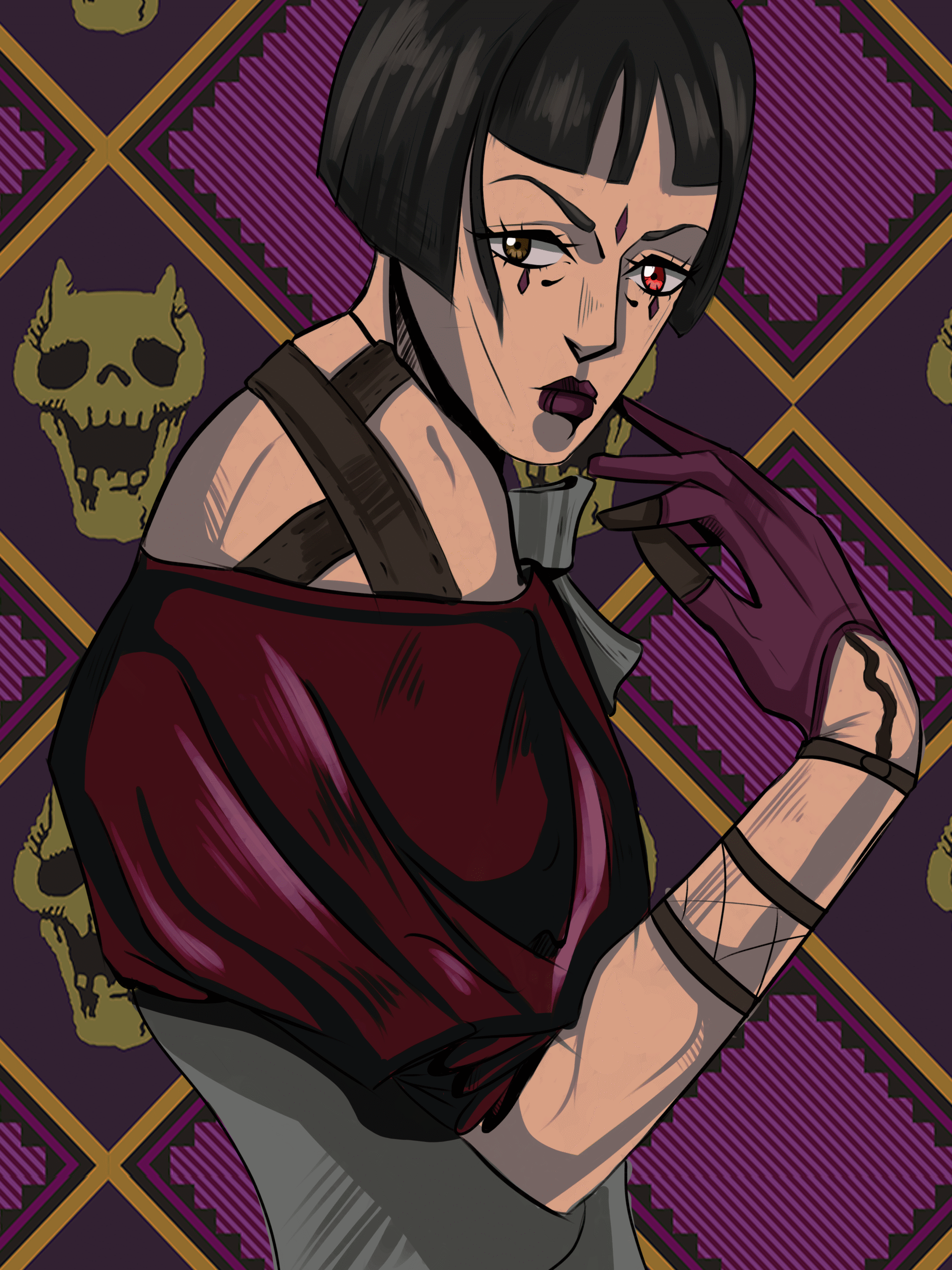 Портрет у стилі Jojo Bizzare Adventure